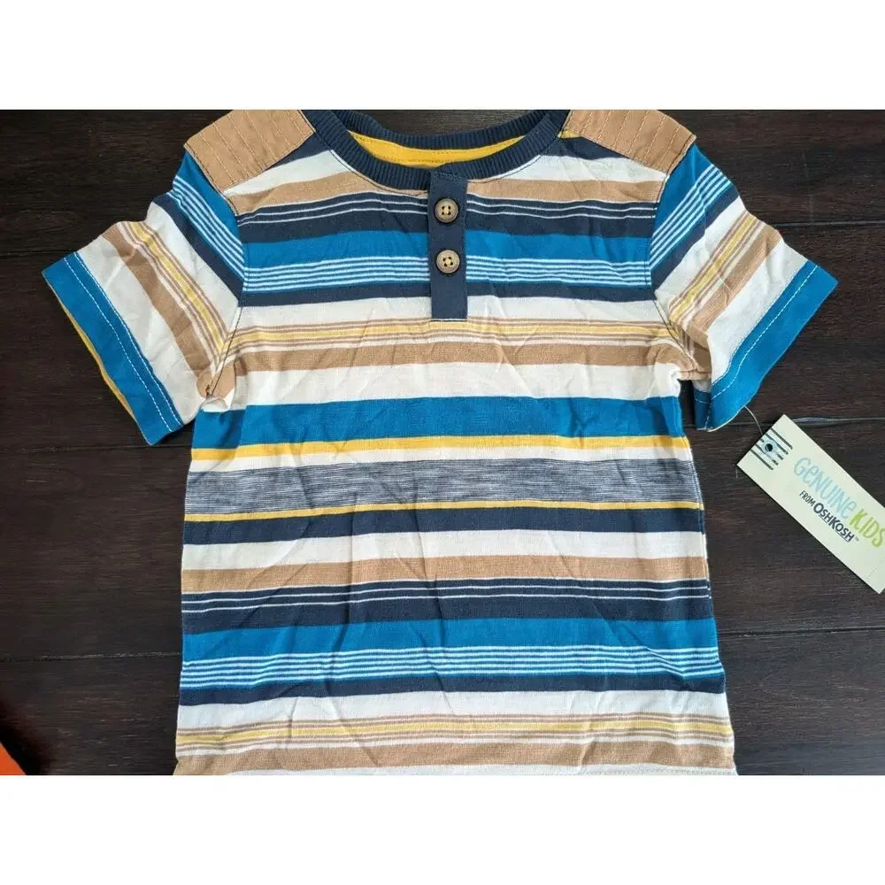 Boys 3T Genuine Kids By Oshkosh Shirt & 4T Shorts By The Children's Place NWT - Picture 2 of 12